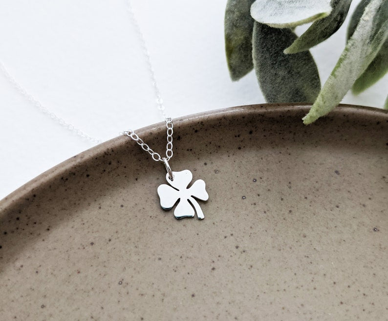 Silver Four Leaf Clover Necklace