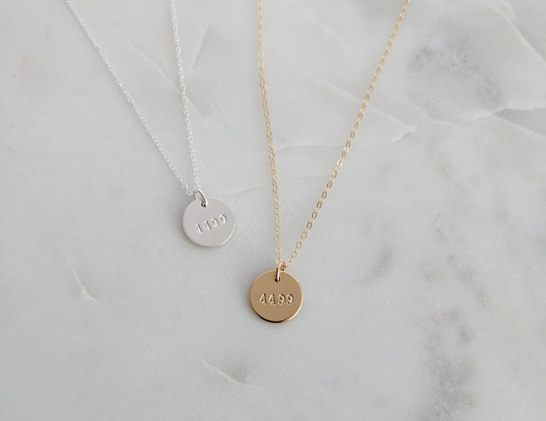 Police Wife Necklace | Badge Number Necklace