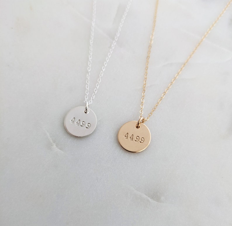 Police Wife Necklace | Badge Number Necklace