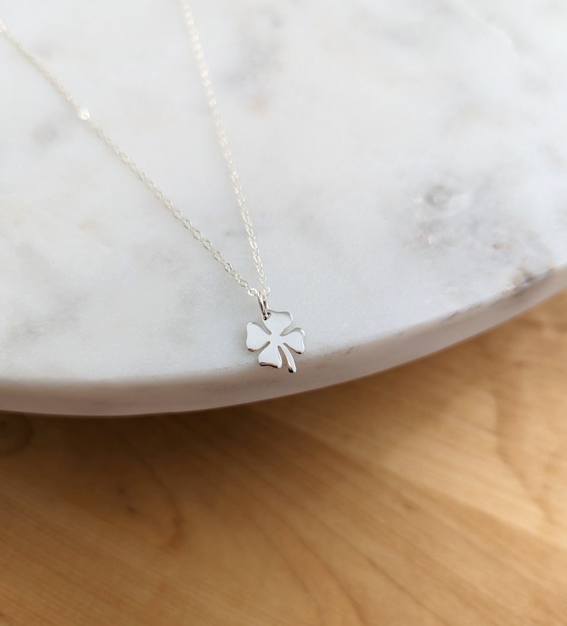 Silver Four Leaf Clover Necklace