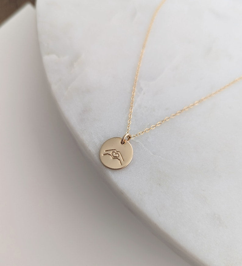 Hand Gesture Heart Necklace | Necklace For Besties