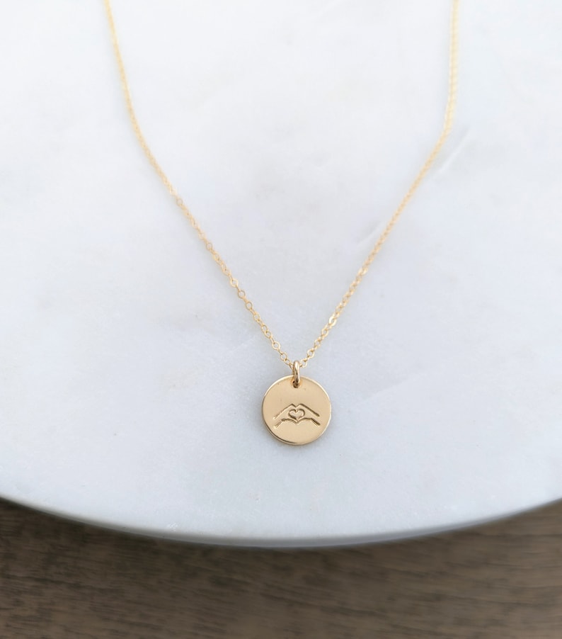 Hand Gesture Heart Necklace | Necklace For Besties