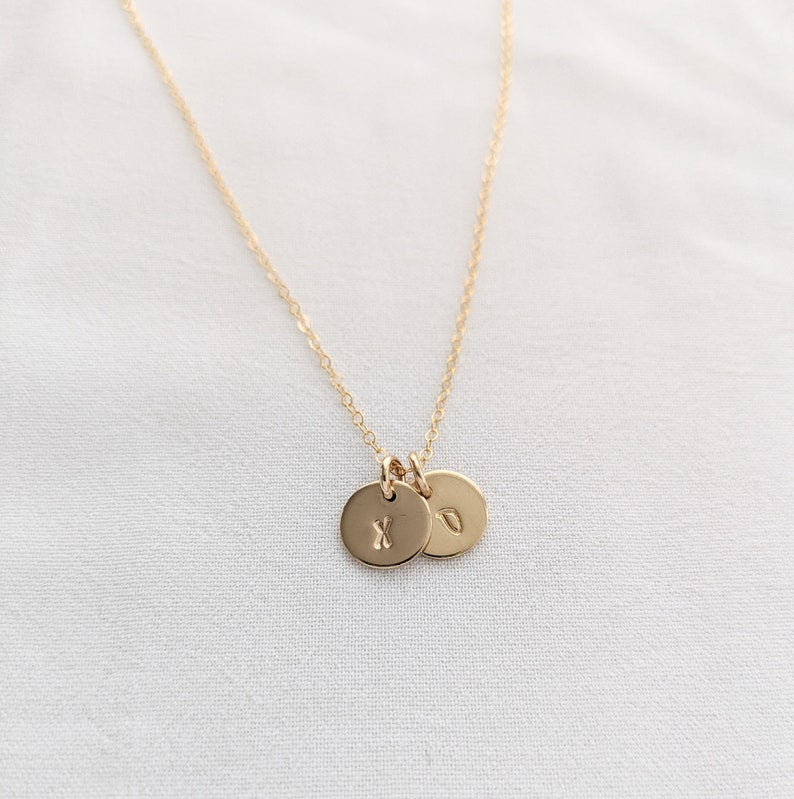 Valentines Day Necklace | XO Necklace | 14k Gold Filled or Sterling Silver