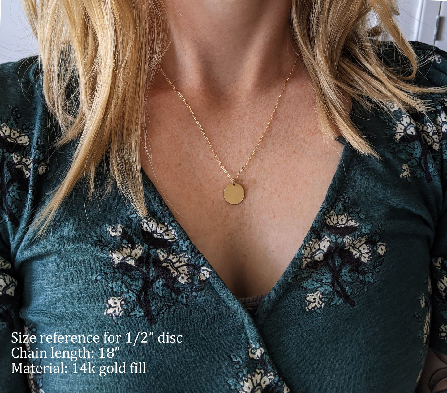 Olive Branch Necklace, Sterling Silver or 14k Gold Fill