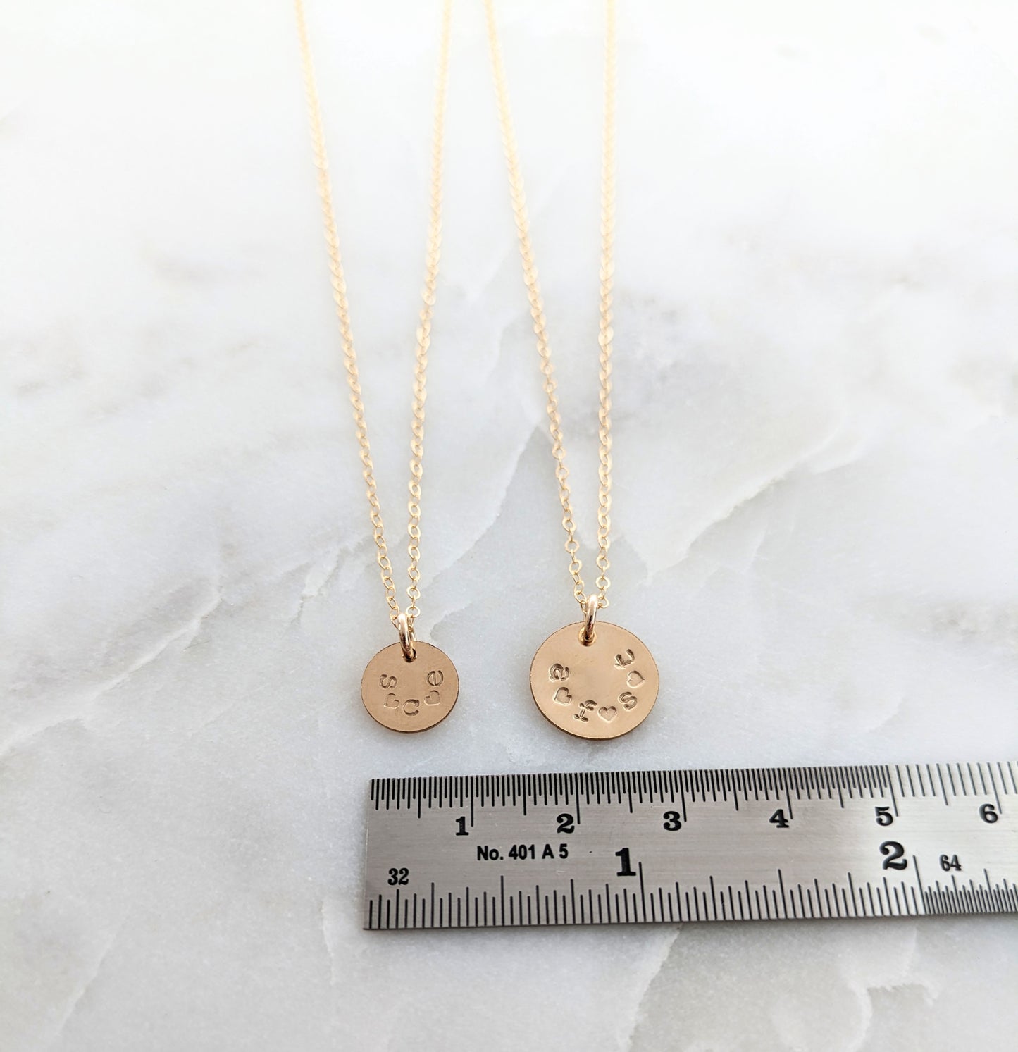 Multiple Initial Charm Necklace, Gold or Sterling Silver