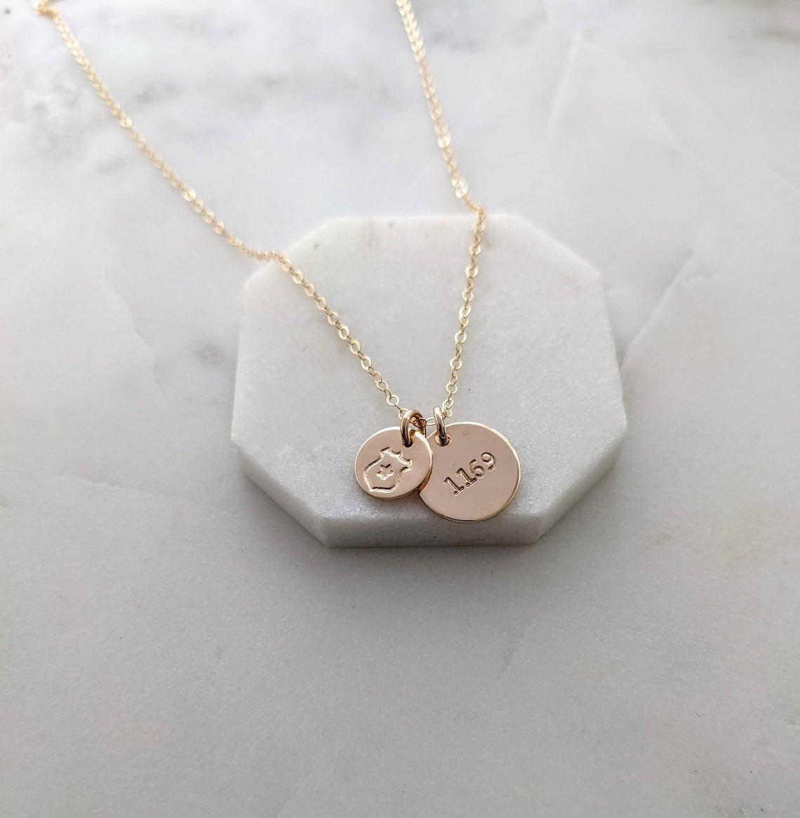 Police Badge Necklace | Custom Badge Number