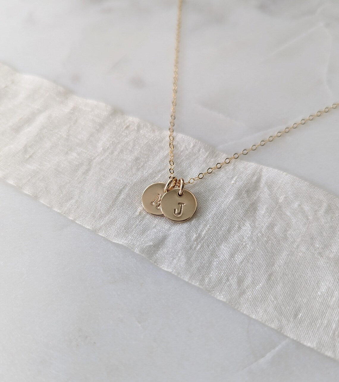 Tiny Initial Necklace