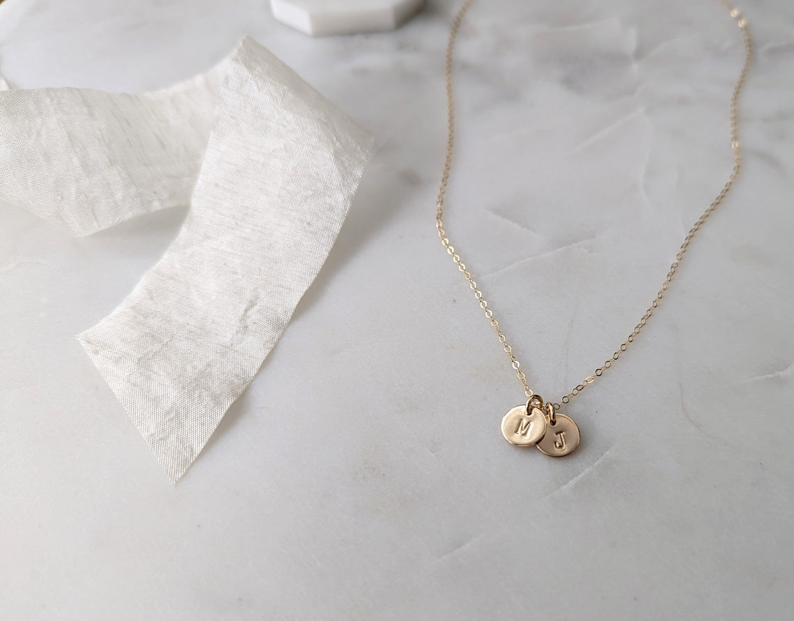 Tiny Initial Necklace