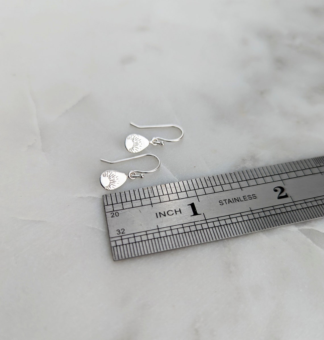 Silver Sunburst Earrings | Dainty Silver Earrings