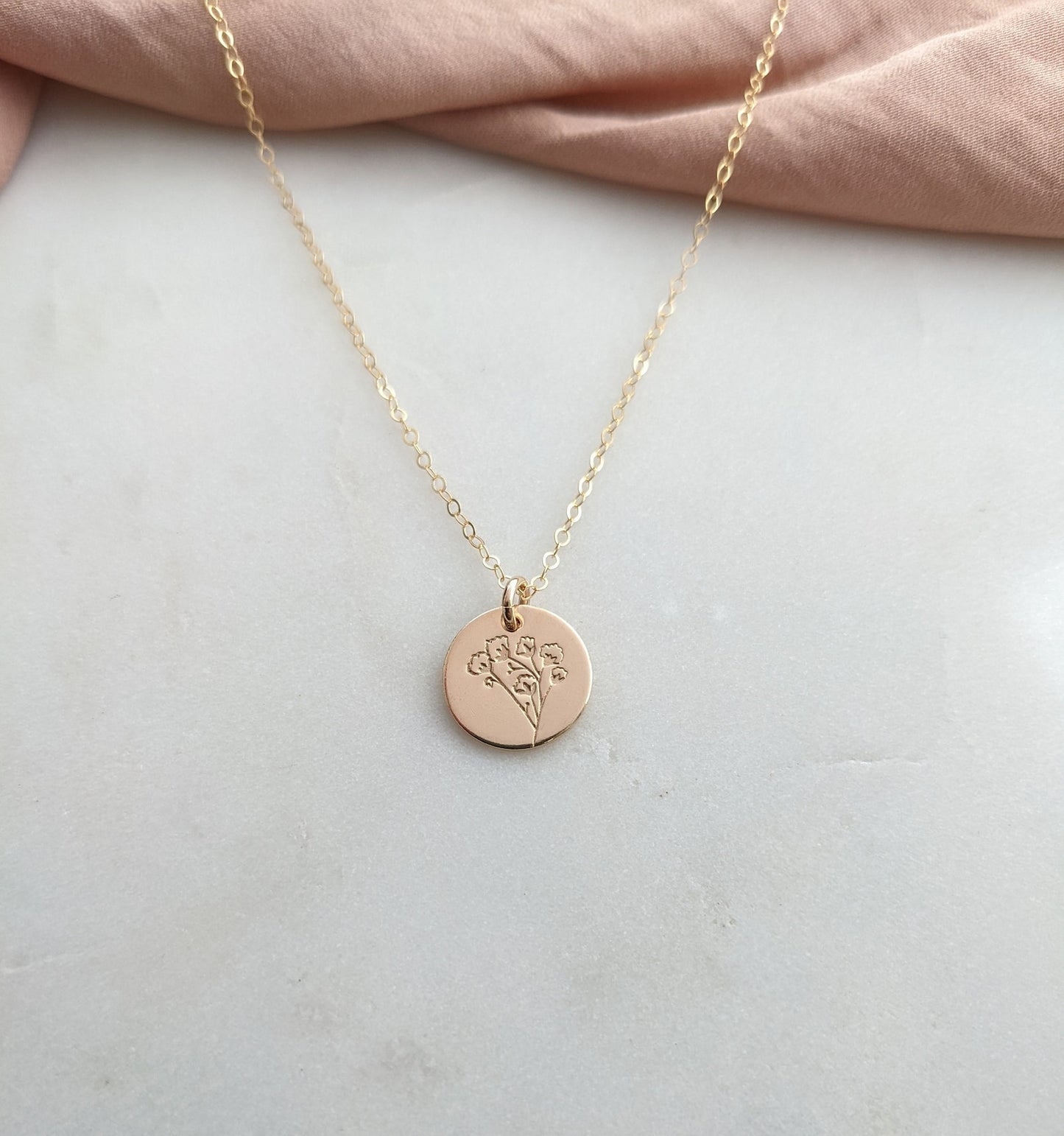 Sterling Silver Baby's Breath Necklace | Baby's Breath Flower Gift
