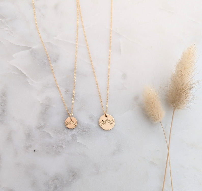 Move Mountains Charm Necklace, Graduation Gift Idea, The Stamped Life
