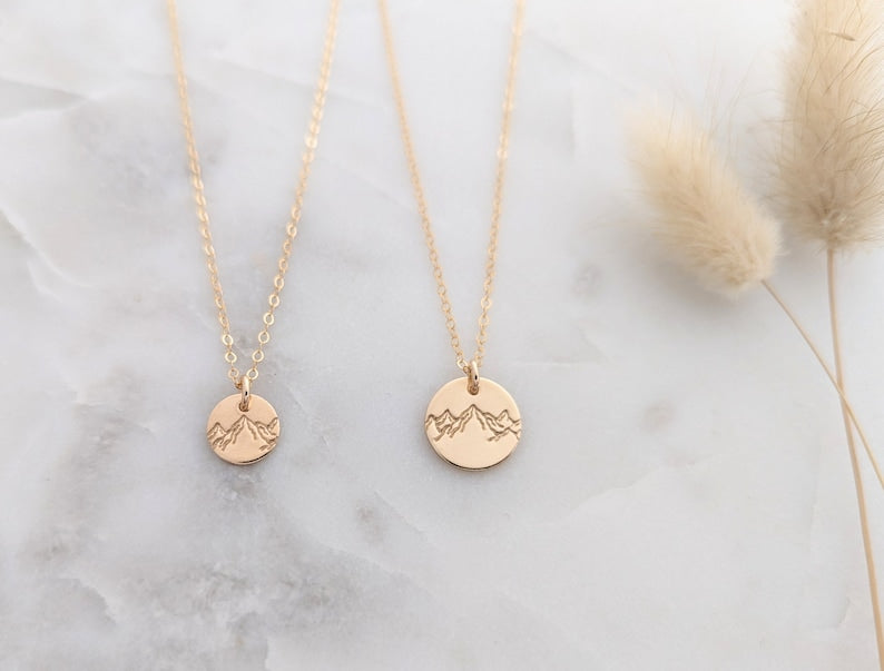 Move Mountains Charm Necklace, Graduation Gift Idea, The Stamped Life