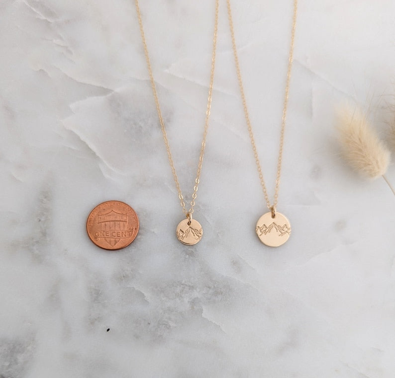 Move Mountains Charm Necklace, Graduation Gift Idea, The Stamped Life