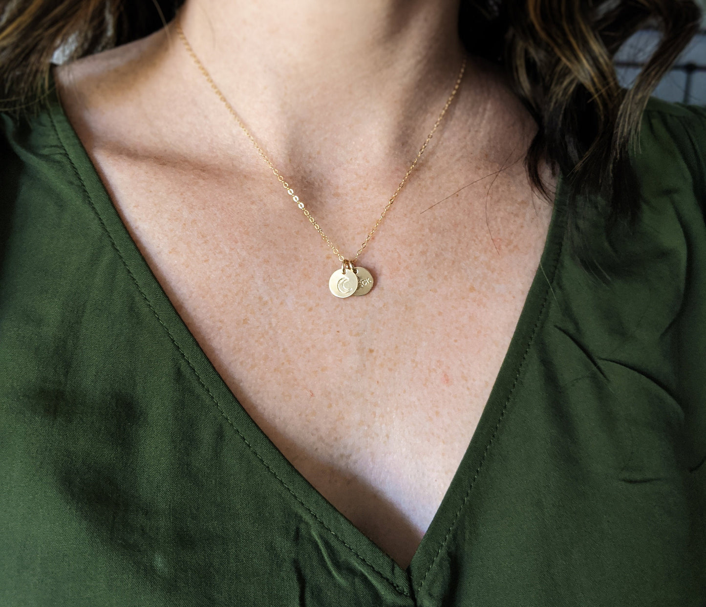 I Love You To The Moon and Back Necklace | Dainty Gold Necklace | Gift For Her