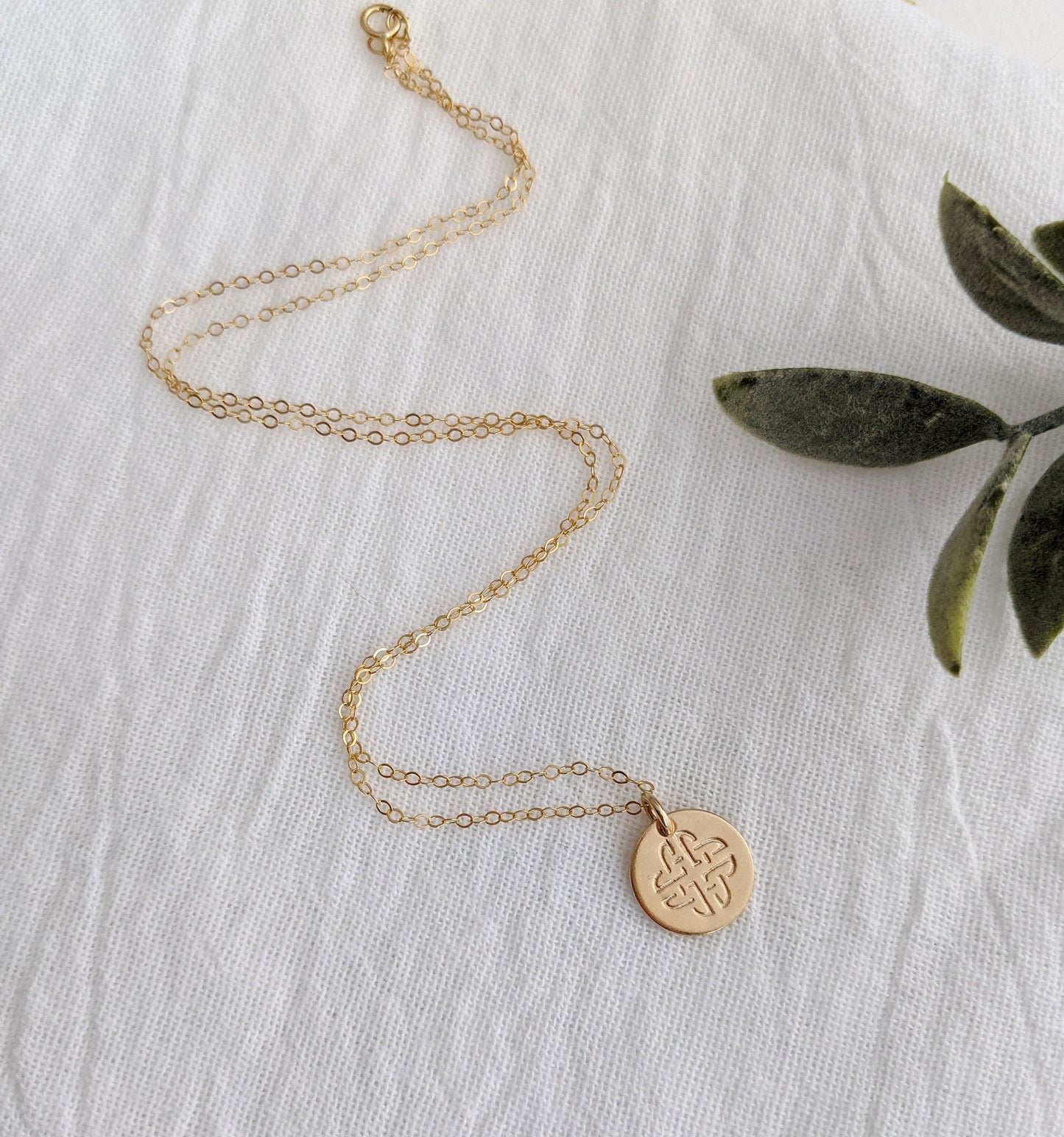 Celtic Knot Necklace | Irish Jewelry | Gold Celtic Knot Charm | Gaelic Necklace