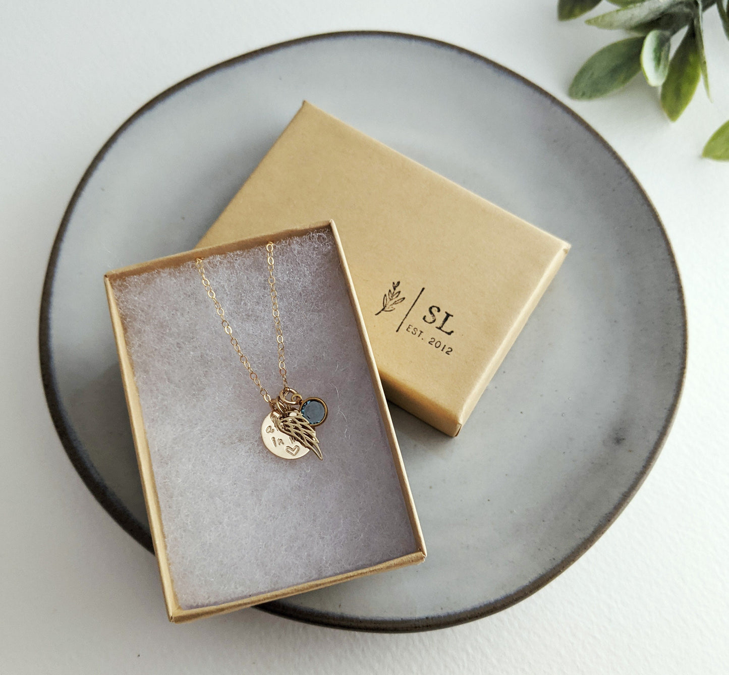 Always in my Heart Memorial Necklace | 14k Gold Filled