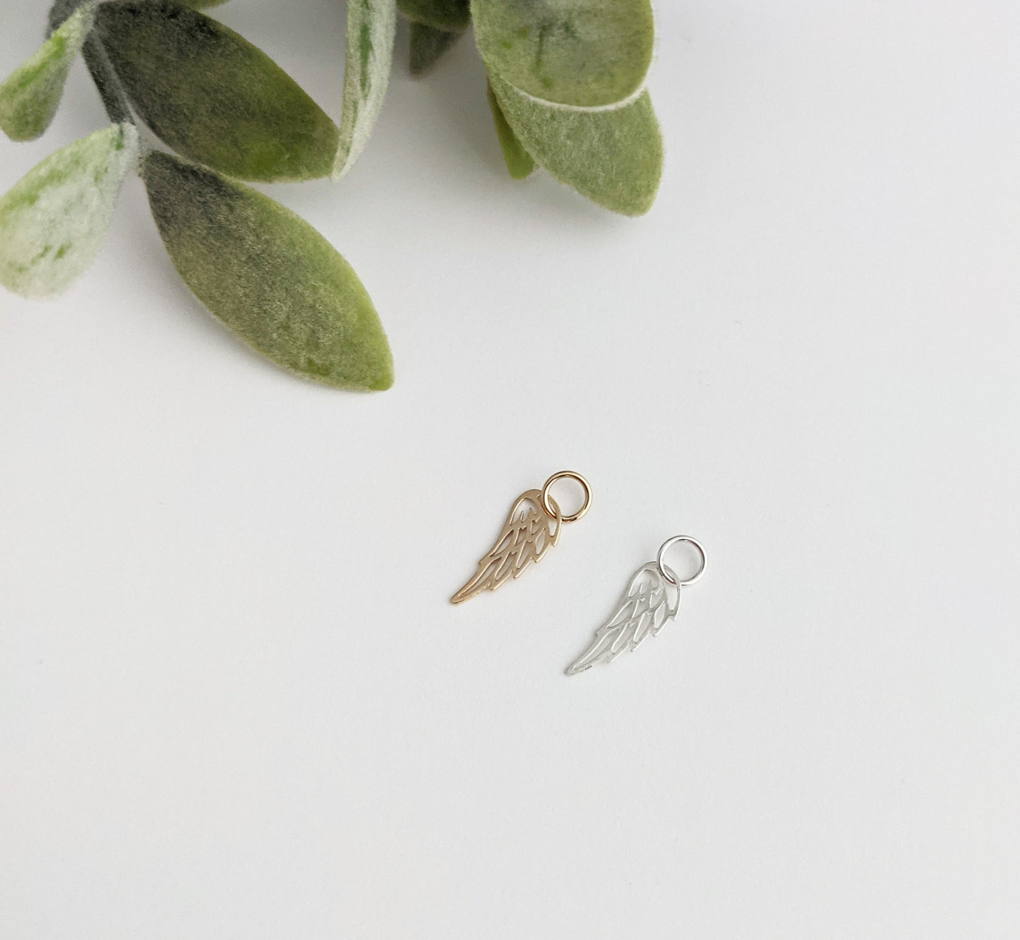 Add A Wing Charm to Any Listing | Sterling Silver or 14k Gold Fill