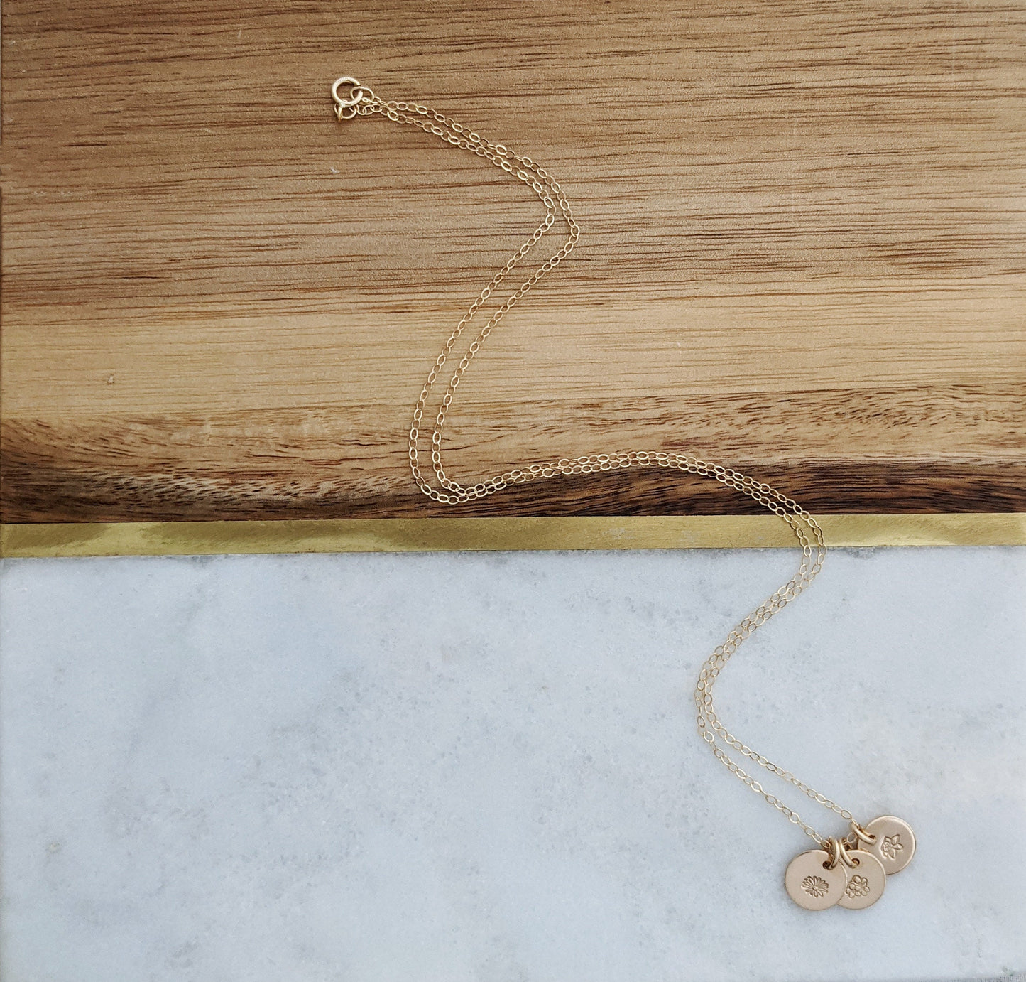 Multi Charm Flower Necklace | Necklace for Moms