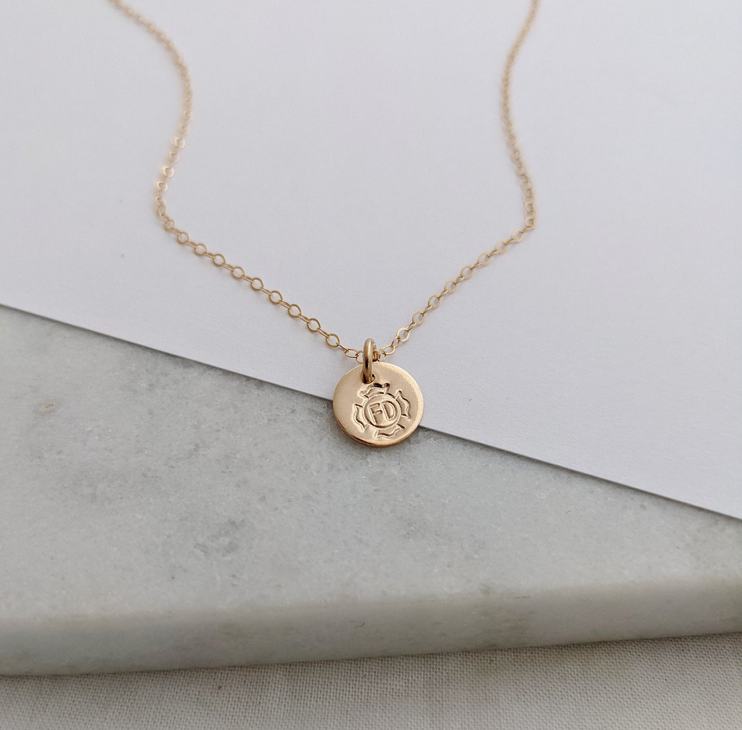 Firefighter Maltese Cross Necklace