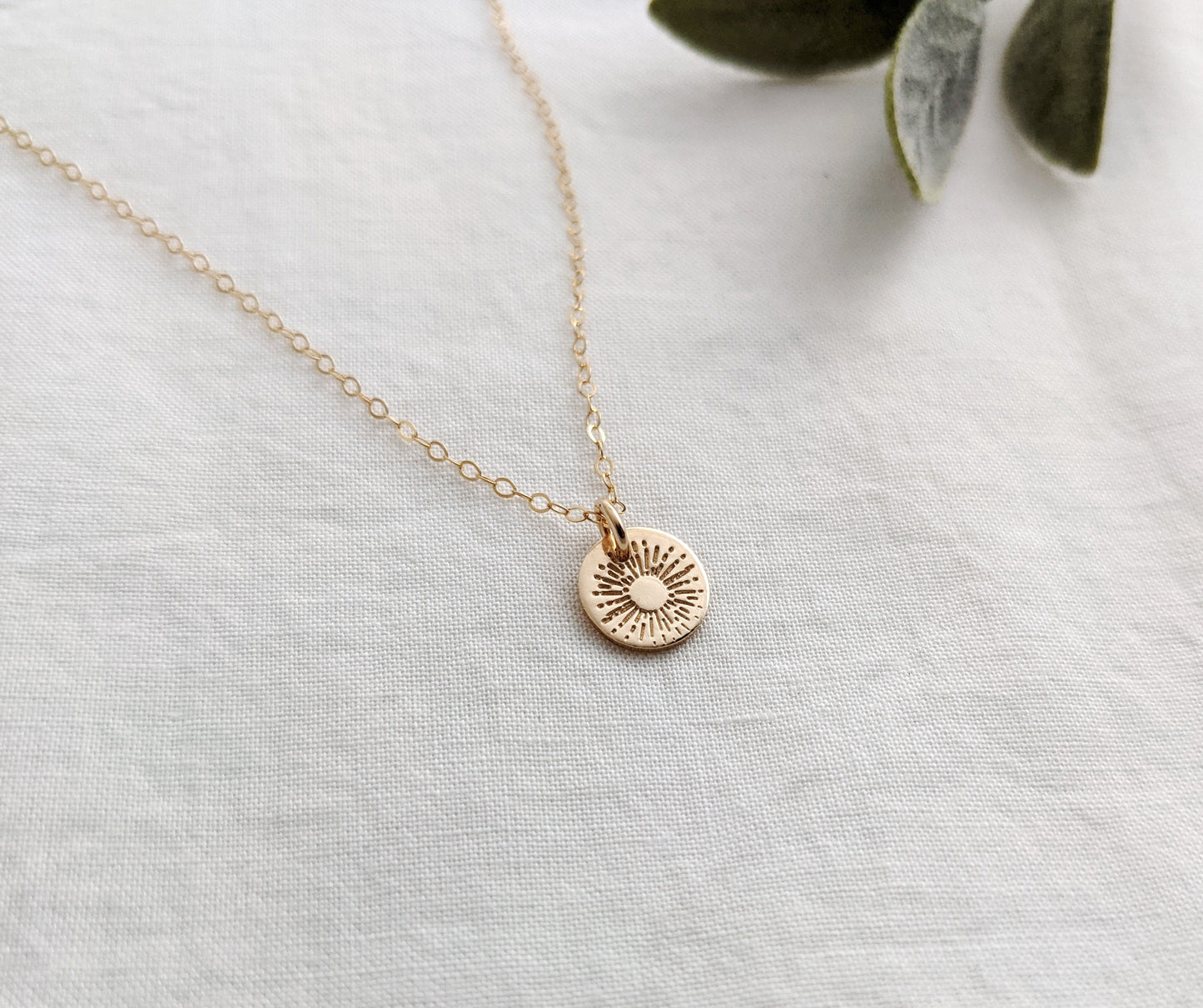 Gold Sunburst Necklace | Gold Sun Necklace | Gift for Her