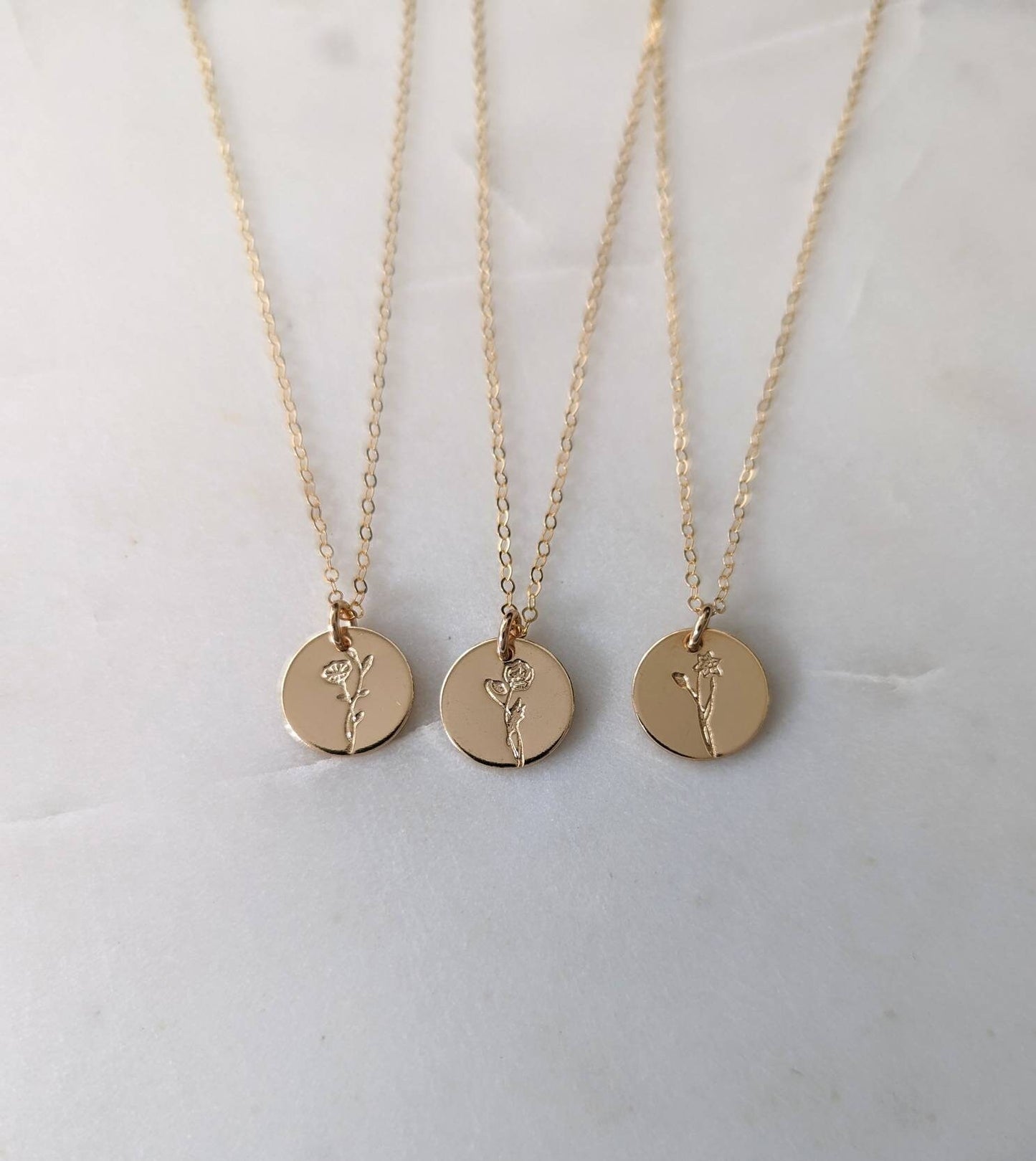 Custom Birth Flower Necklace | Gift For Moms
