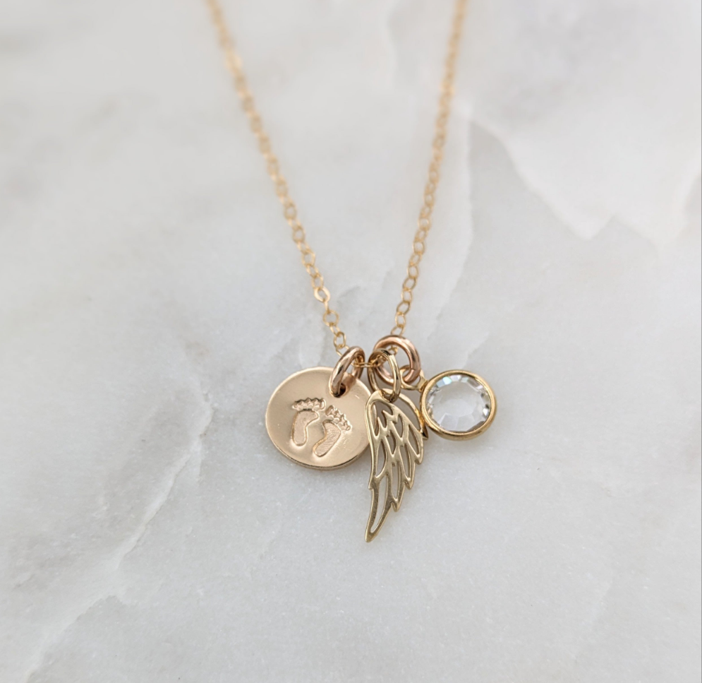 Infant Loss Necklace, Miscarriage Jewelry