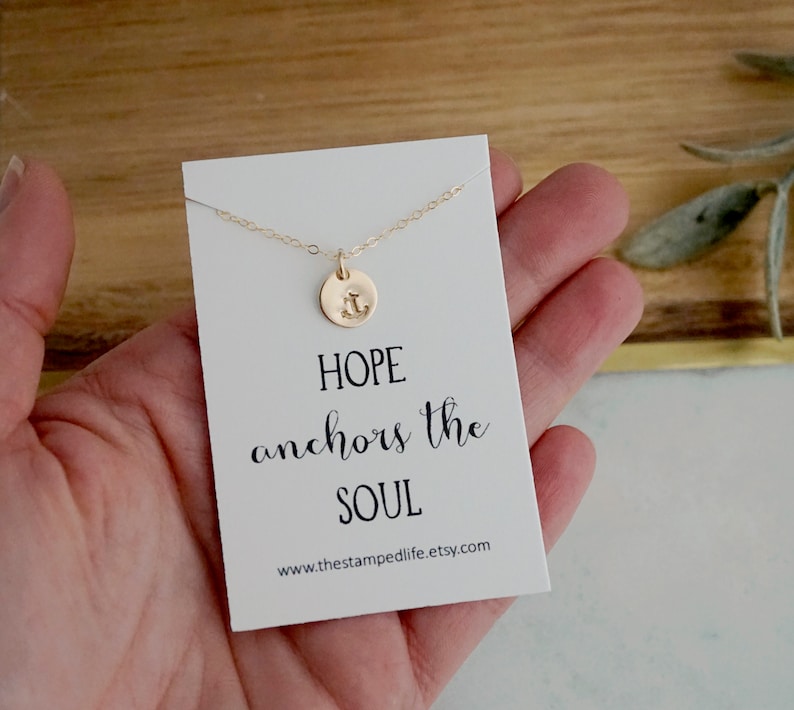 Hope Anchors the Soul Necklace