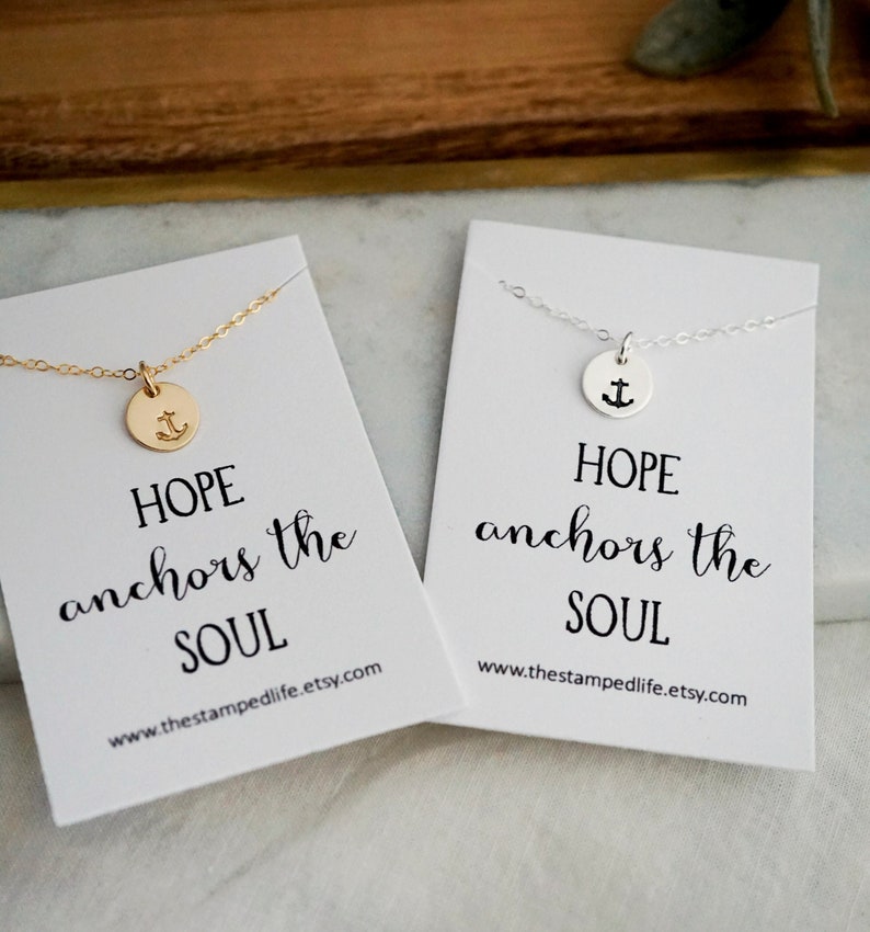 Hope Anchors the Soul Necklace