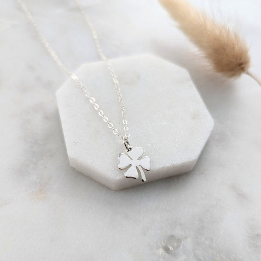 Silver Four Leaf Clover Necklace