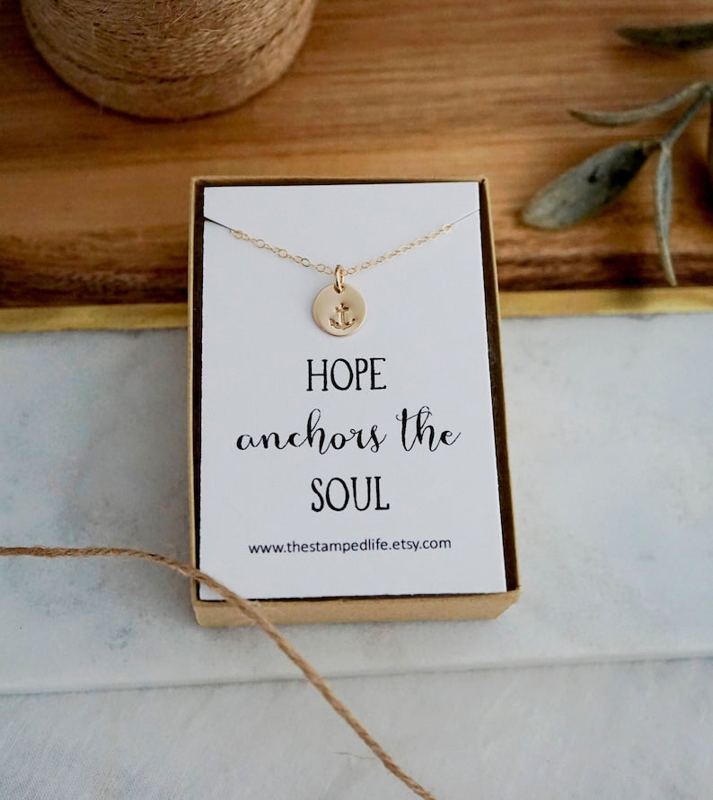 Hope Anchors the Soul Necklace