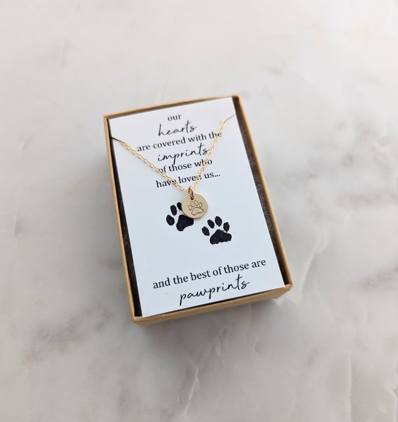 Pet Loss Necklace | Dog Memorial Gift | Gold or Silver | The Stamped Life