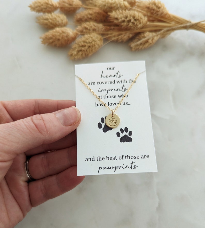 Pet Loss Necklace | Dog Memorial Gift | Gold or Silver | The Stamped Life