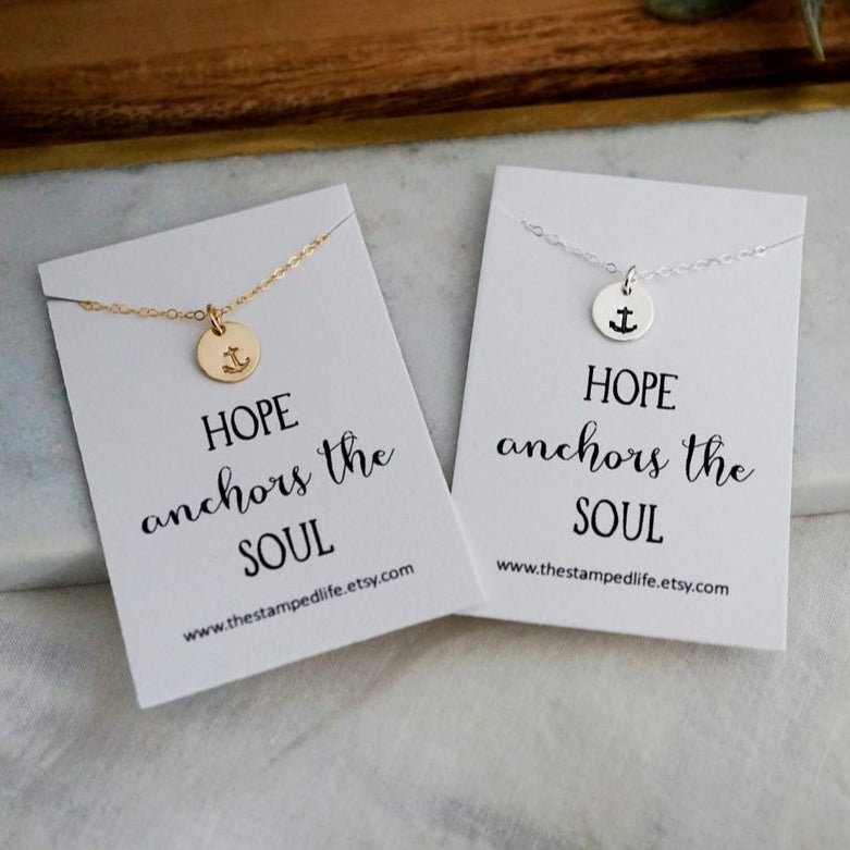 Hope Anchors the Soul Necklace