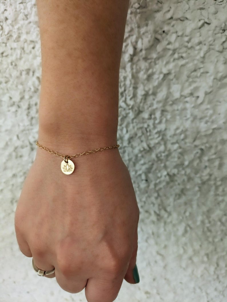 Custom Charm Bracelet, Select Your Charm, Sterling Silver or 14k Gold Fill