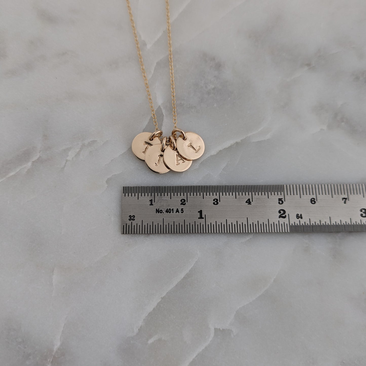 Tiny Initial Necklace