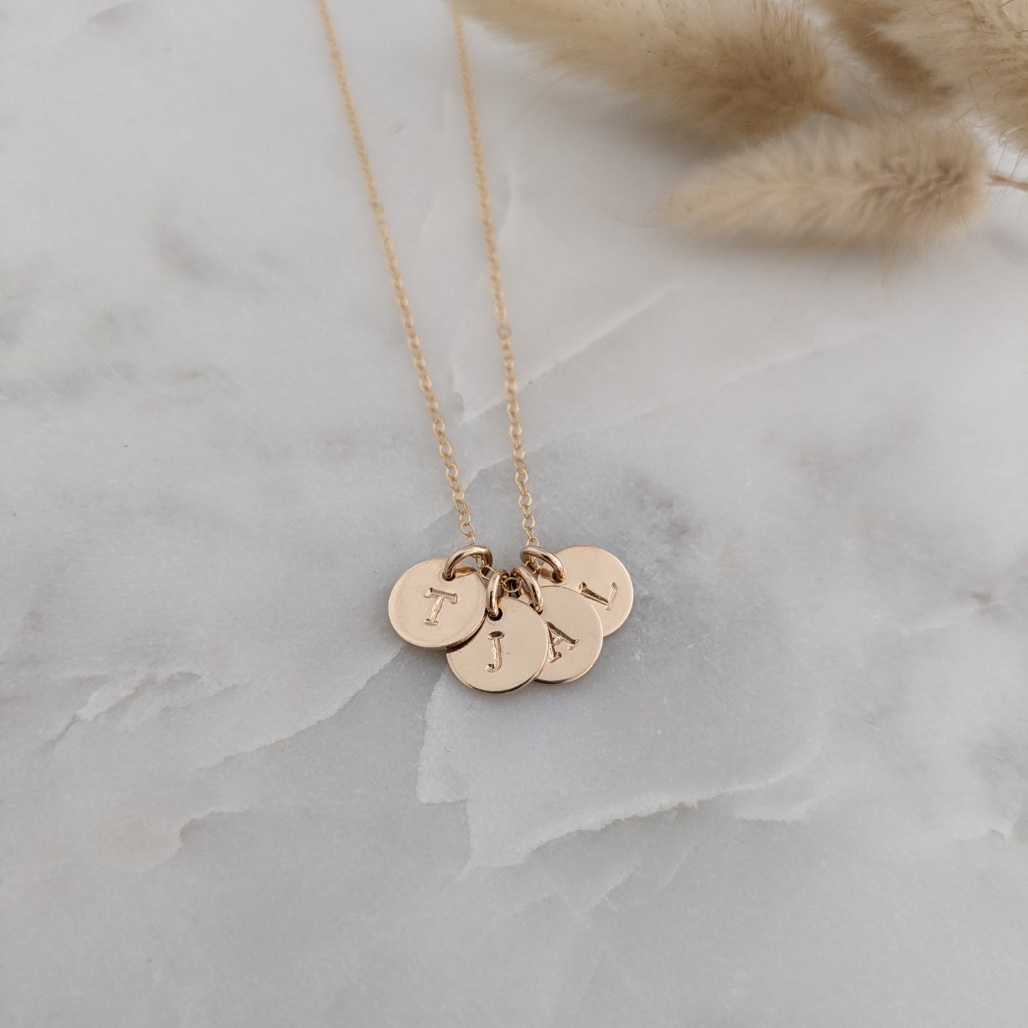 Tiny Initial Necklace