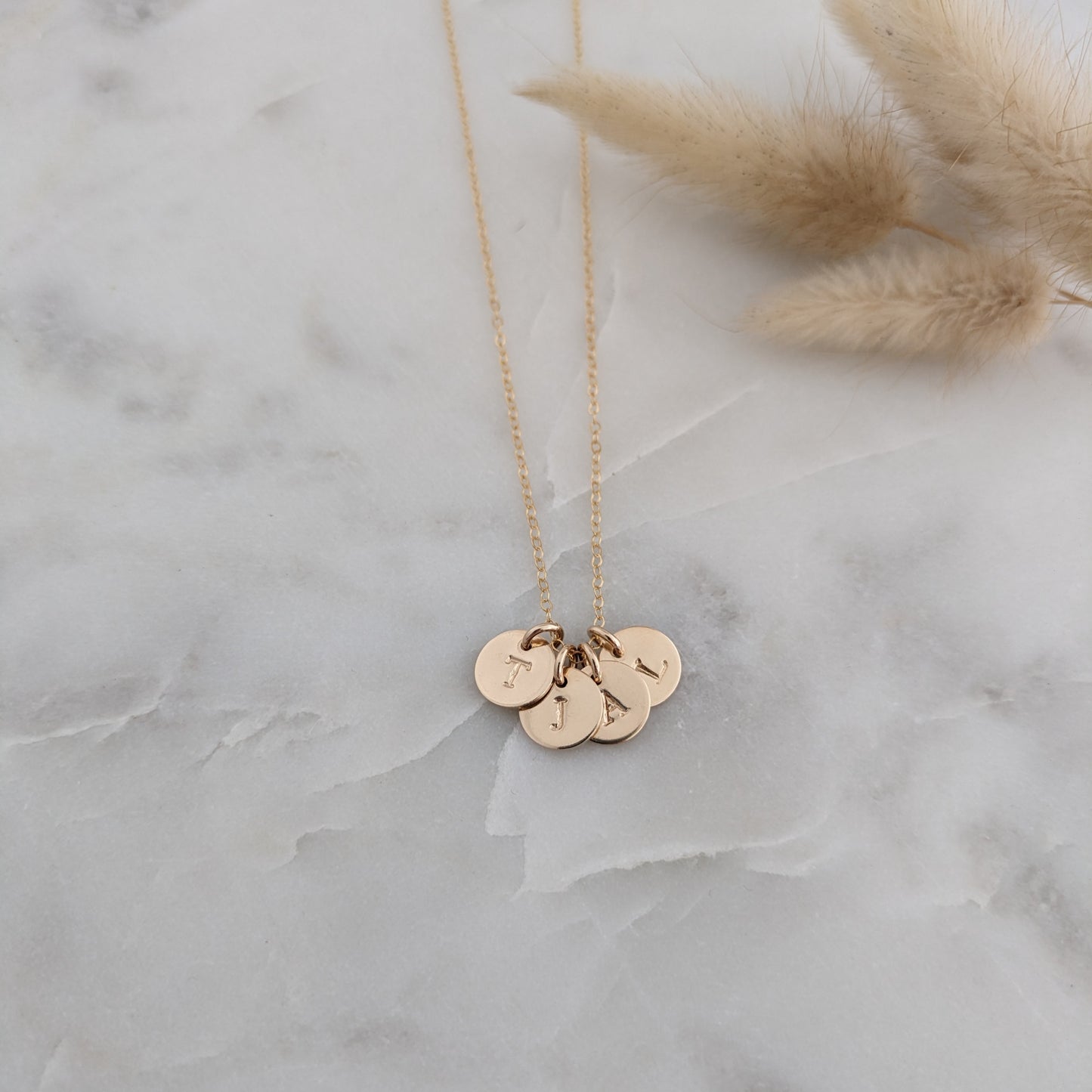 Tiny Initial Necklace