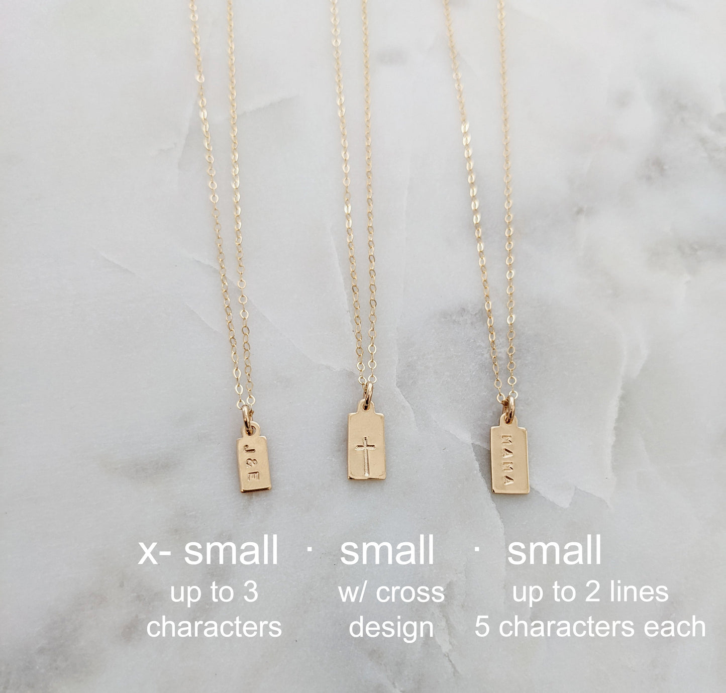 Tiny Gold Personalized Charms | Minimal Personalized Necklace
