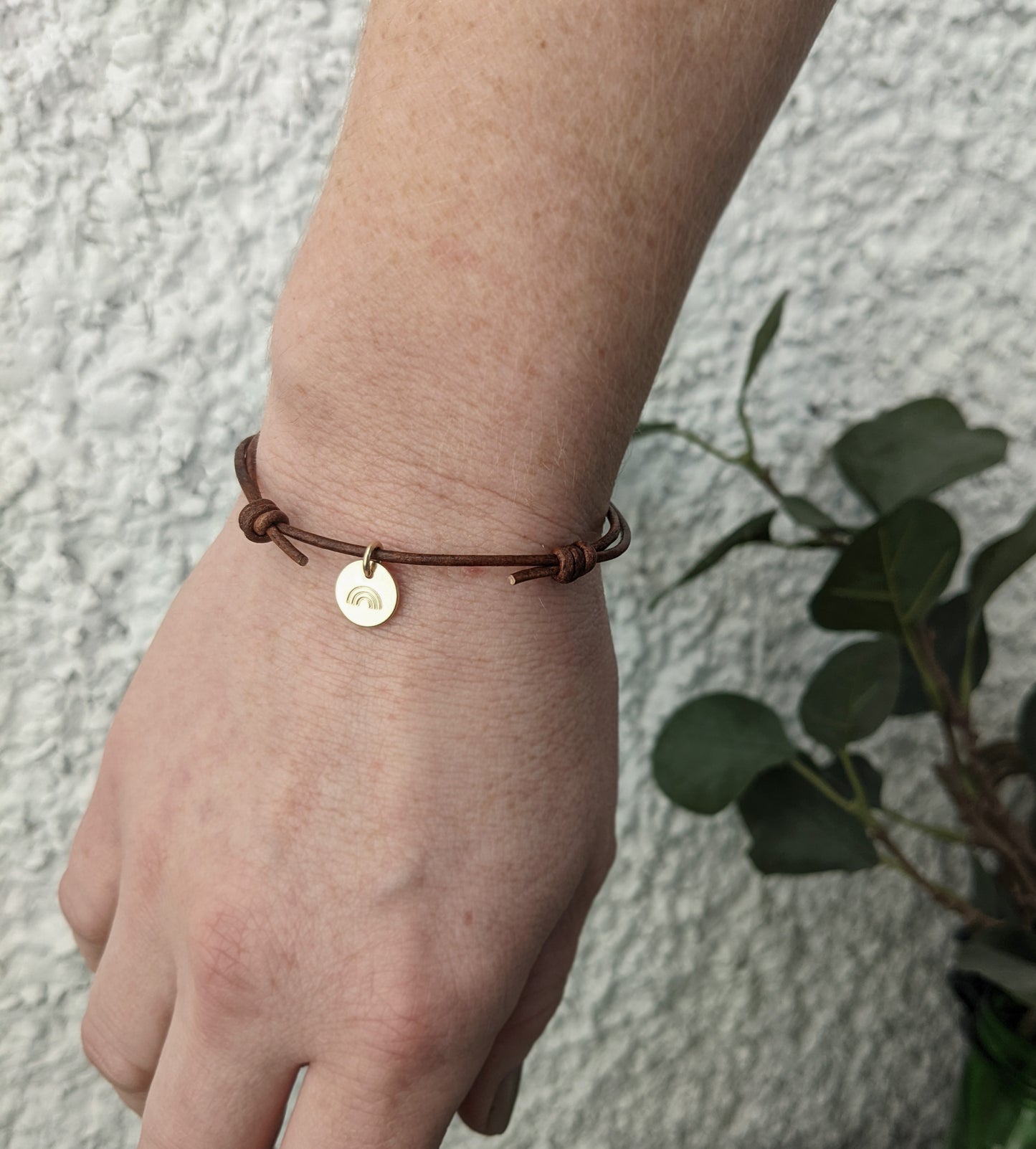 Tiny Adjustable Charm Bracelet | Leather Bracelet | Pick Your Charm