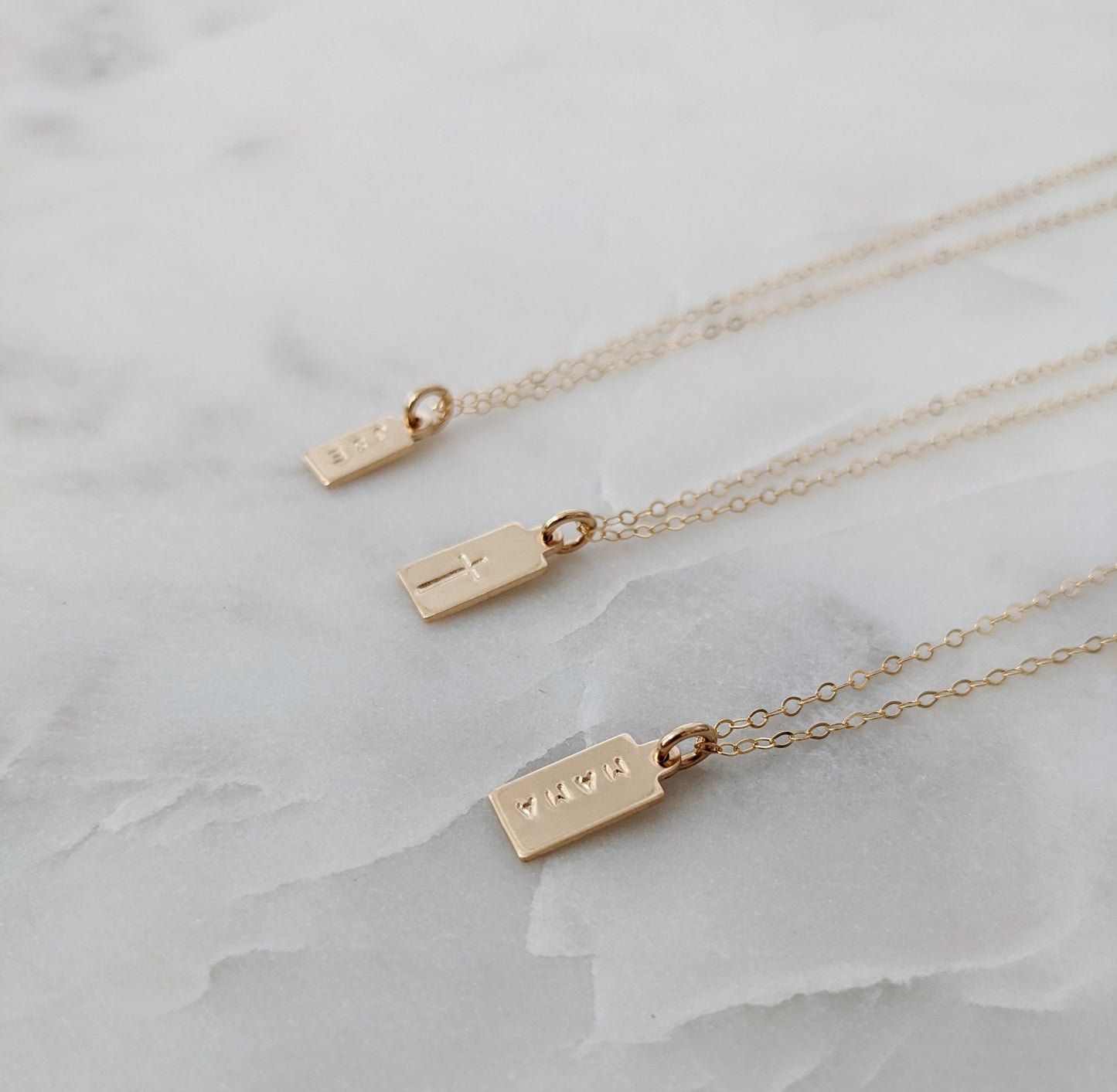 Tiny Gold Personalized Charms | Minimal Personalized Necklace