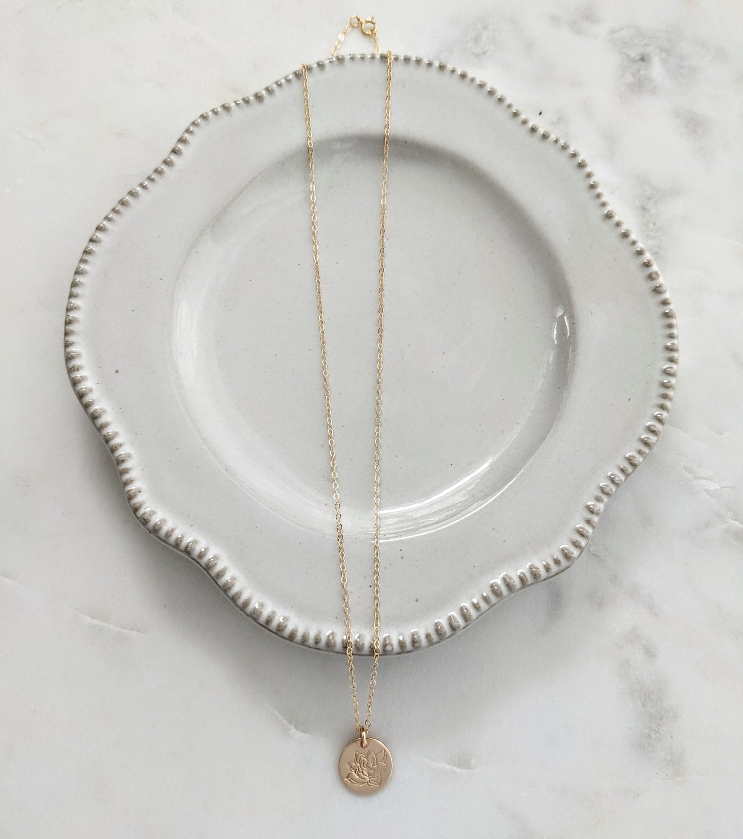Magnolia Necklace | Dainty Floral Necklace