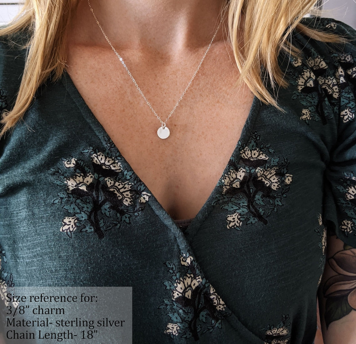 Sterling Silver Tiny Birth Flower Necklace