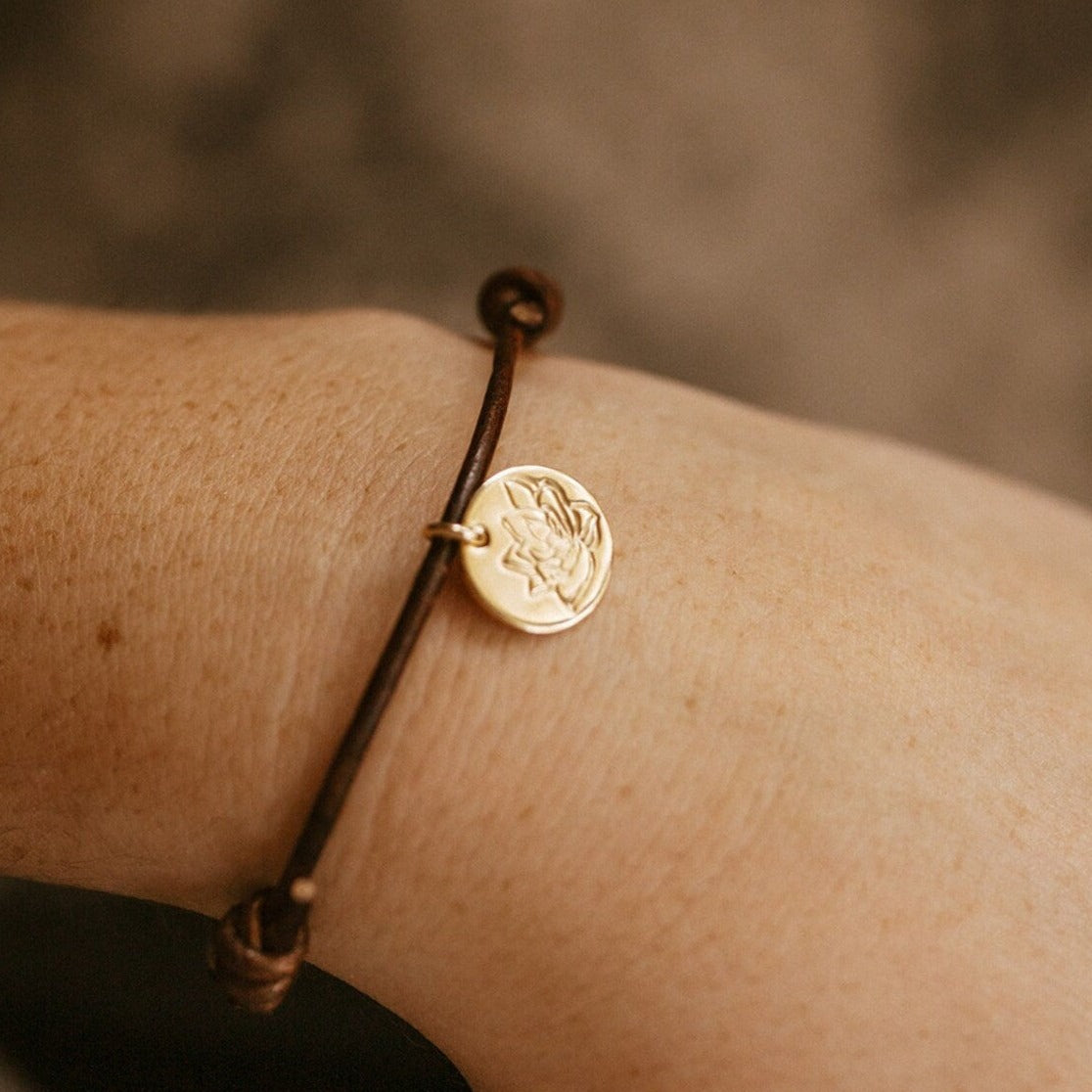 gold magnolia bracelet