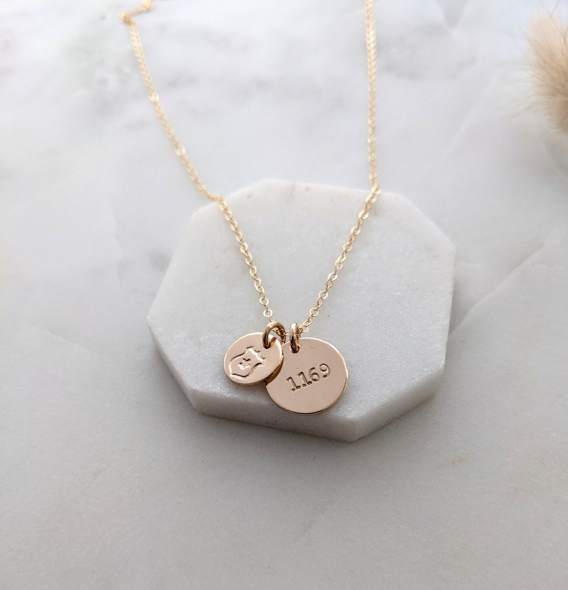 Police Badge Necklace | Custom Badge Number