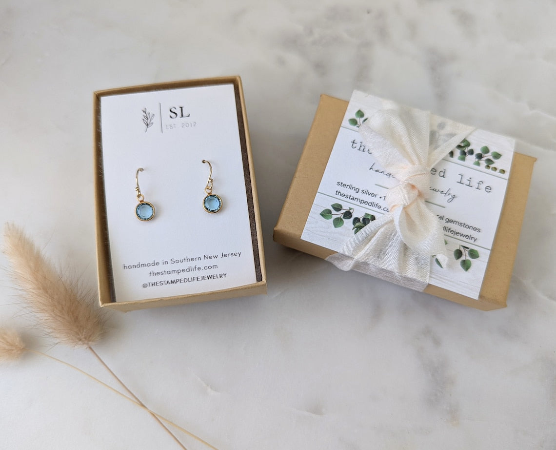 Crystal Birthstone Earrings | Pick Your Month