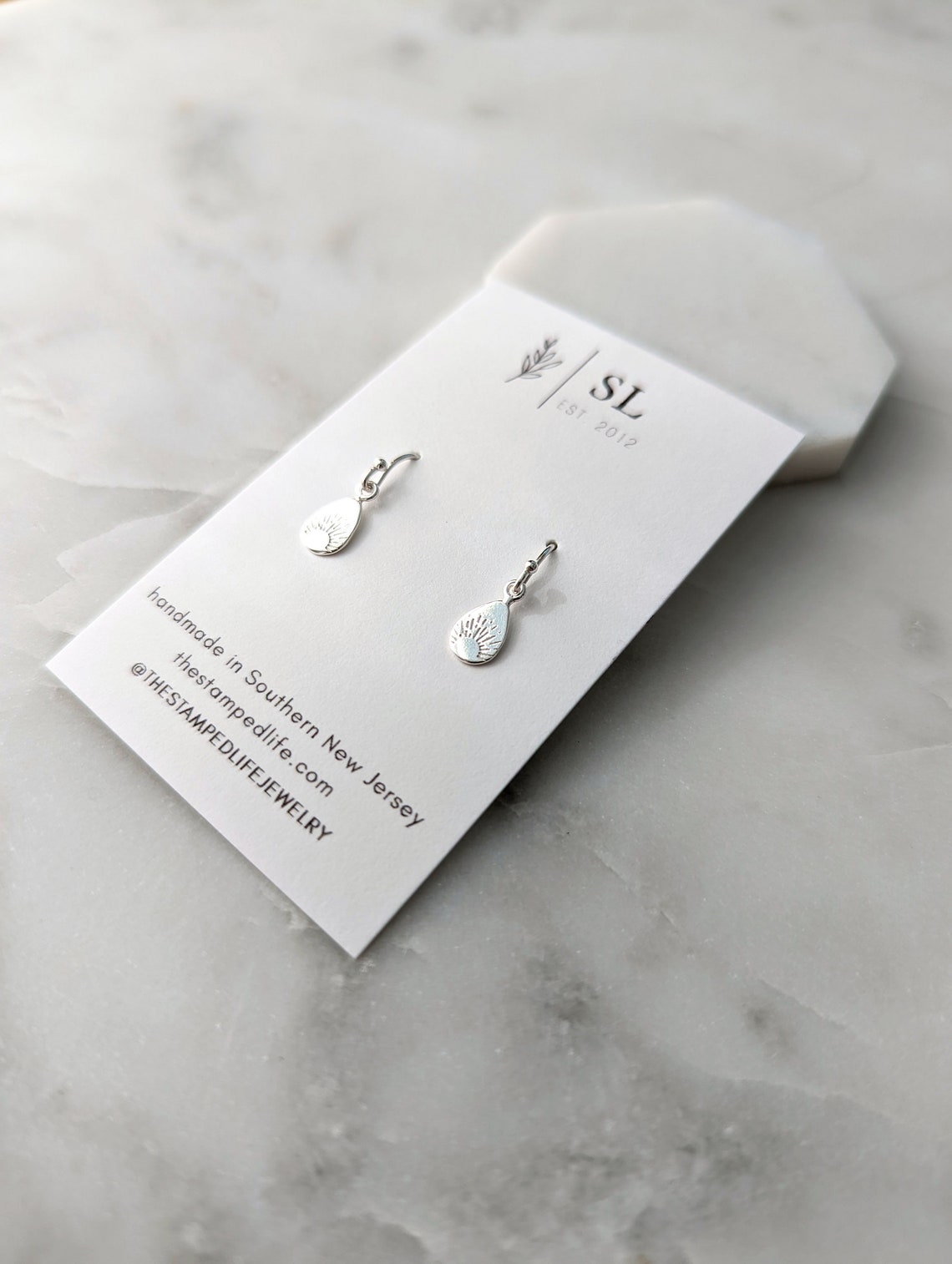 Silver Sunburst Earrings | Dainty Silver Earrings