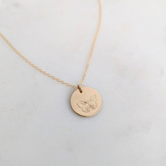 gold butterfly charm