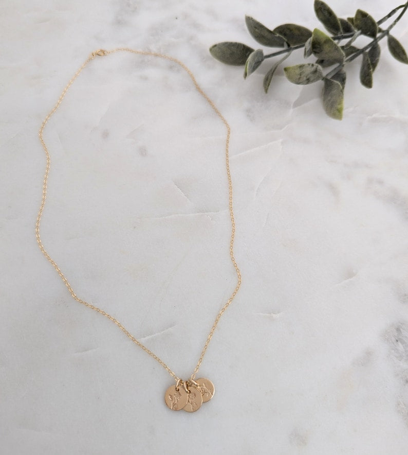 Birth Flower Necklace | Gift for Moms