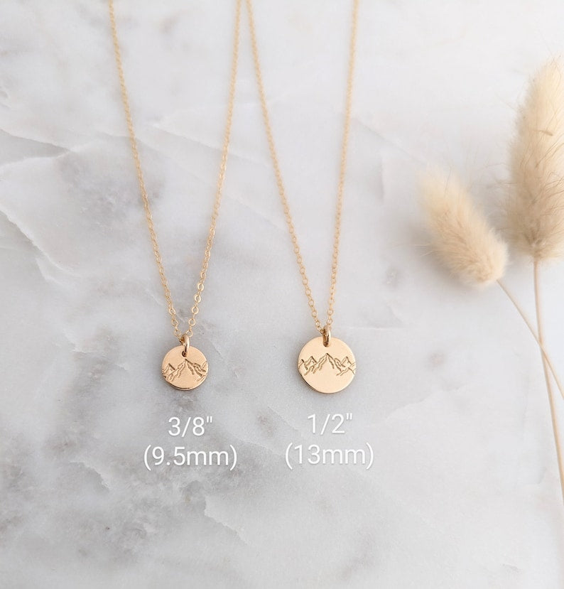 Move Mountains Charm Necklace, Graduation Gift Idea, The Stamped Life