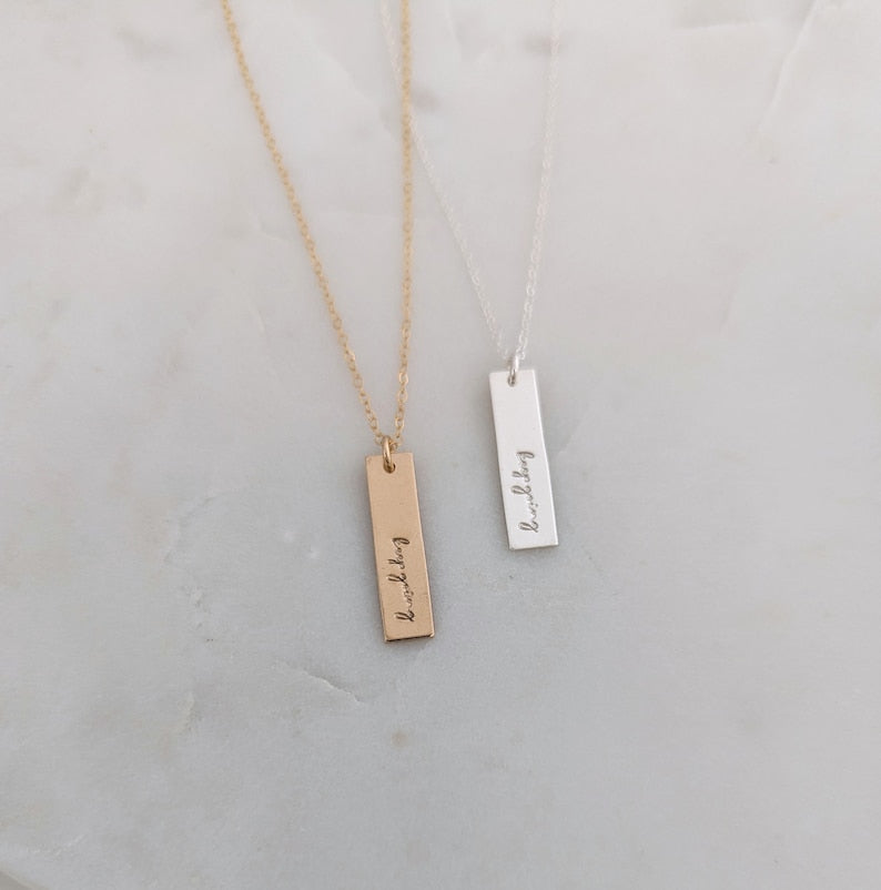 Keep Going Necklace, Motivation Necklace, 14k Gold Fill or Sterling Silver